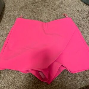Zara hot pink shorts